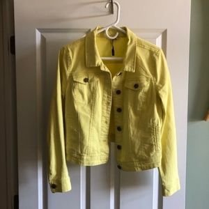 Yellow jean jacket